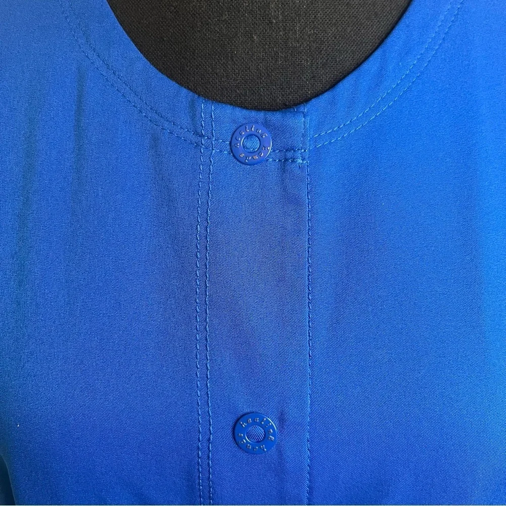 Healing Hands Women Scrub HH Works Megan Jacket 5500 ROYAL Snap Buttons 5 Pocket